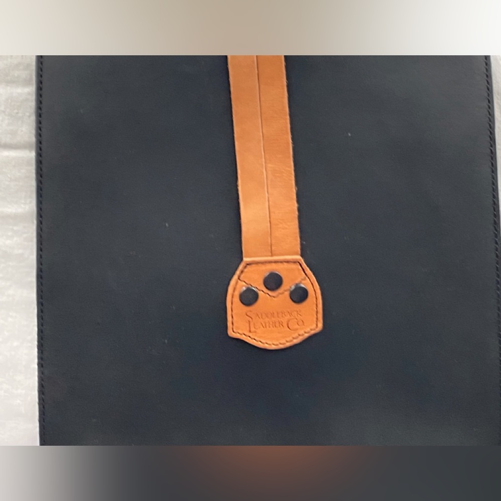 New saddleback fold over clutch
